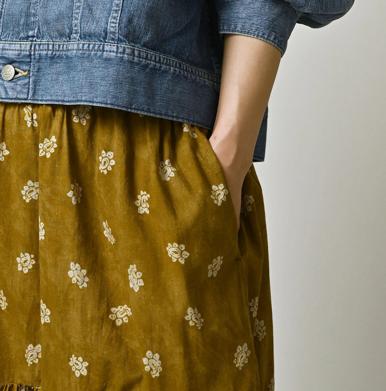 Indian Khadi Bandana Mix A la Mode Tiered Frill Petit Skirt