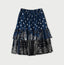 Indigo Hira Bandana Mix A la Mode Tiered Frill Petit Skirt