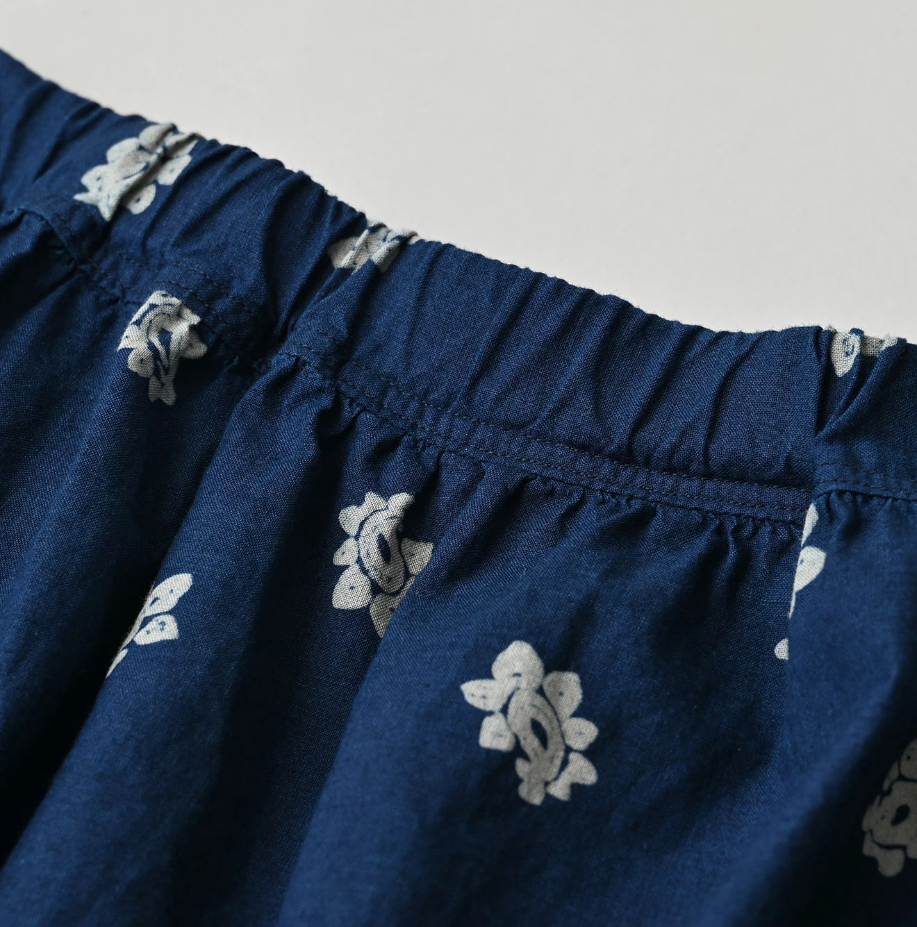 Indigo Hira Bandana Mix A la Mode Tiered Frill Petit Skirt