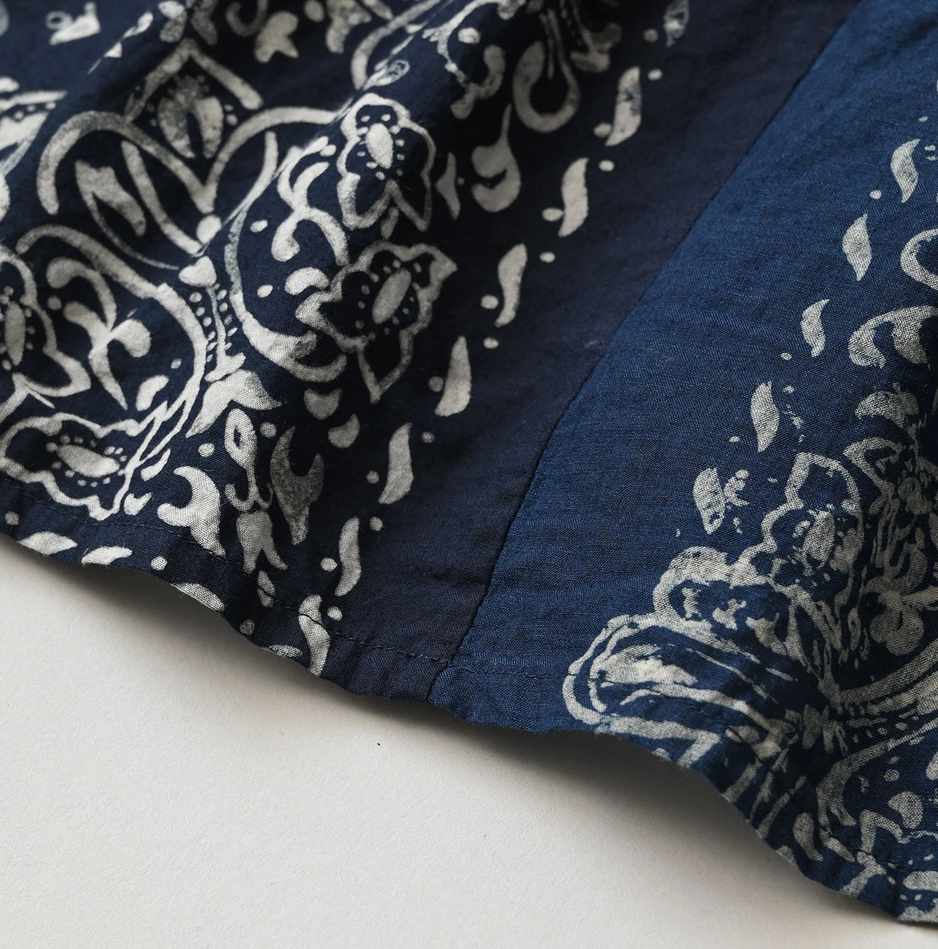Indigo Hira Bandana Mix A la Mode Tiered Frill Petit Skirt