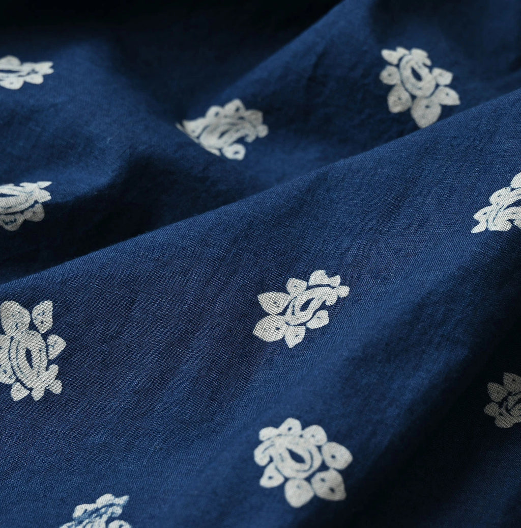 Indigo Hira Bandana Mix A la Mode Tiered Frill Petit Skirt