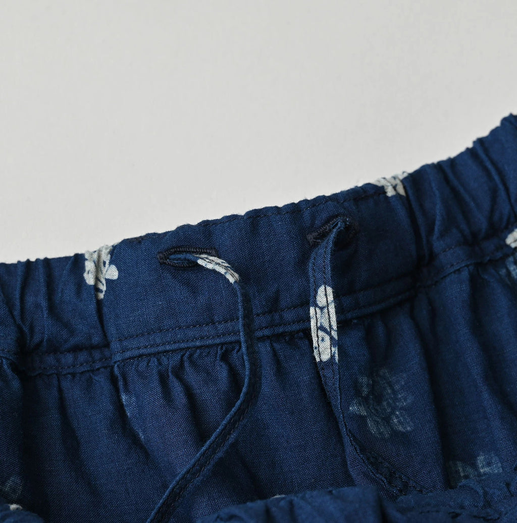 Indigo Hira Bandana Mix A la Mode Tiered Frill Petit Skirt