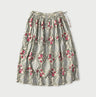 Indian Khadi Saffron Block Print Easy Gathered Skirt
