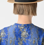 Chandelier Flower Print Gather Dress Detail