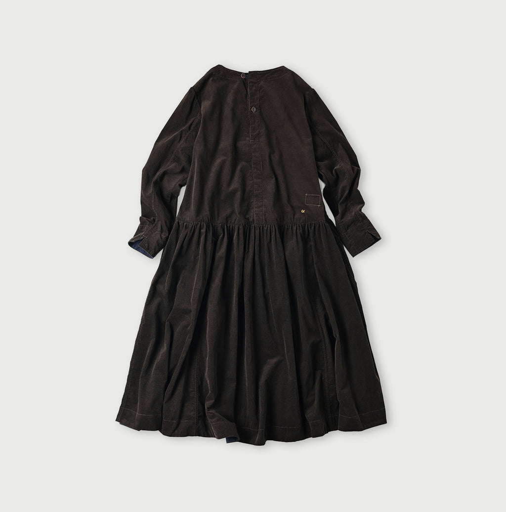 Pin Corduroy Tent Dress Back