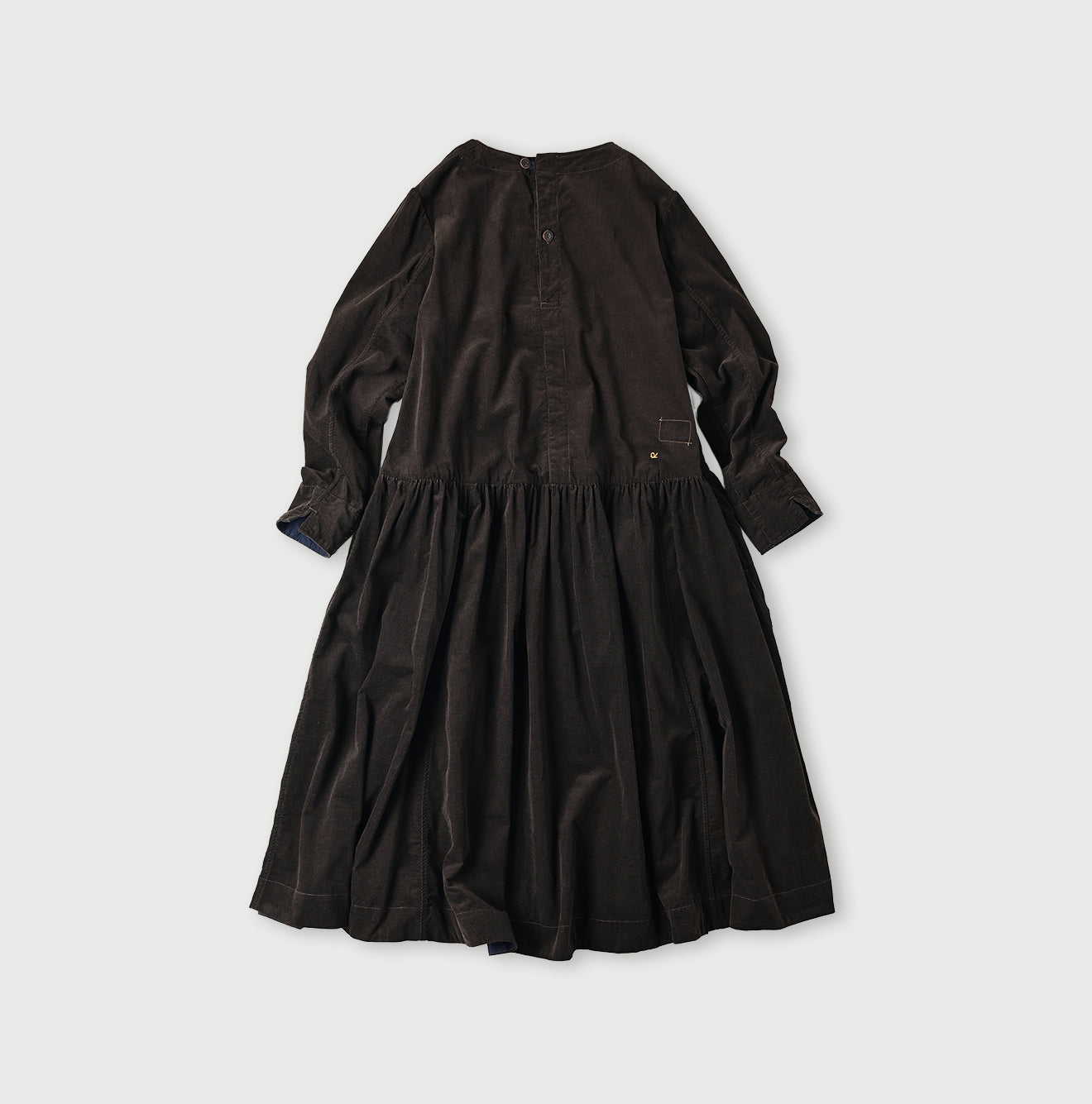 Pin Corduroy Tent Dress Back