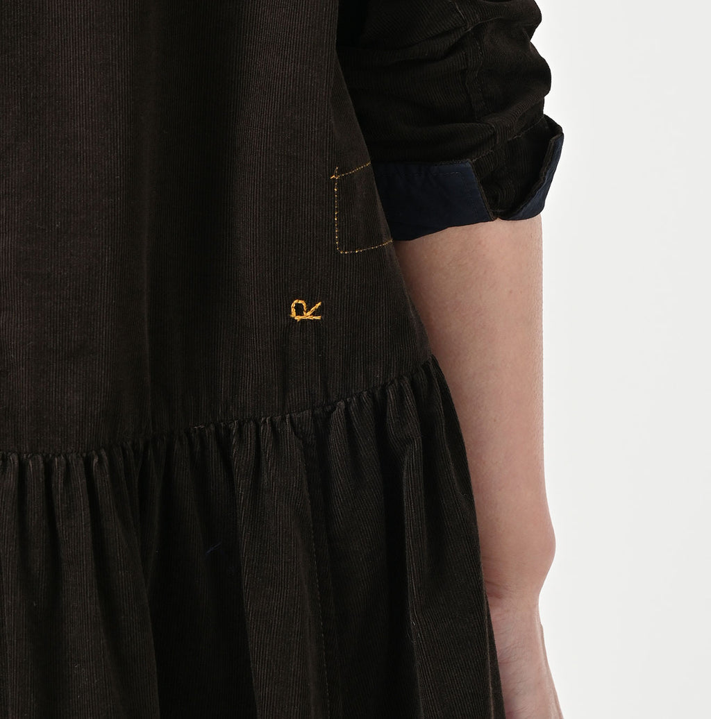 Pin Corduroy Tent Dress Detail