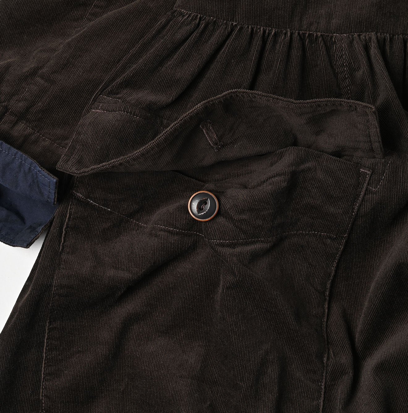 Pin Corduroy Tent Dress Detail