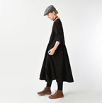 Pin Corduroy Tent Dress Female Model