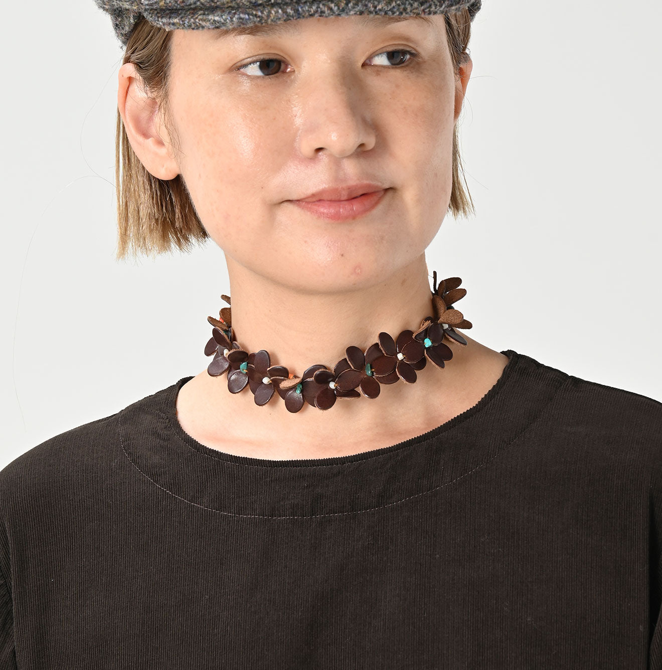 Pin Corduroy Tent Dress Detail