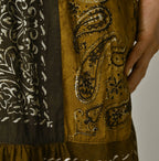 Indian Khadi Bandana Mix A la Mode Patchwork Tiered Dress