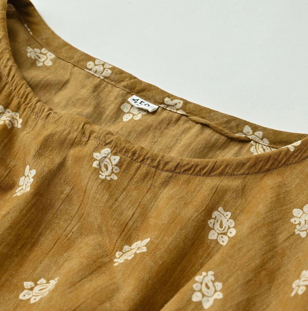 Indian Khadi Bandana Mix A la Mode Patchwork Tiered Dress