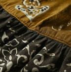 Indian Khadi Bandana Mix A la Mode Patchwork Tiered Dress