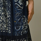 Indigo Hira Bandana Mix A la Mode Patchwork Tiered Dress