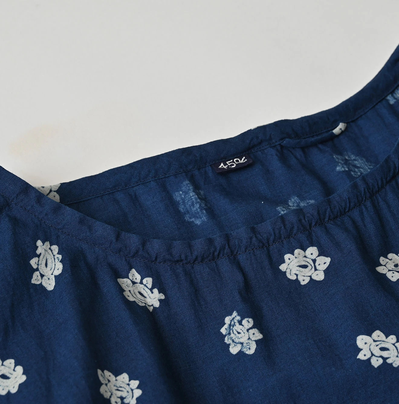 Indigo Hira Bandana Mix A la Mode Patchwork Tiered Dress