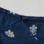 Indigo Hira Bandana Mix A la Mode Patchwork Tiered Dress