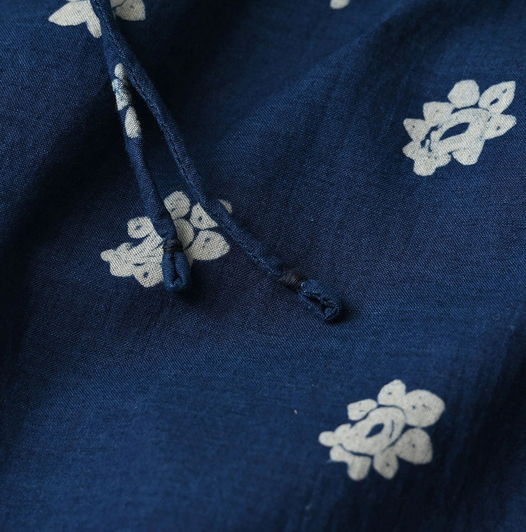 Indigo Hira Bandana Mix A la Mode Patchwork Tiered Dress