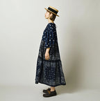 Indigo Hira Bandana Mix A la Mode Patchwork Tiered Dress