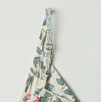 Indian Khadi Saffron Block Print Umbrella Camisole Dress