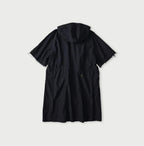 Indigo Thin Back Satin Hooded Dress