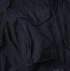 Indigo Thin Back Satin Hooded Dress