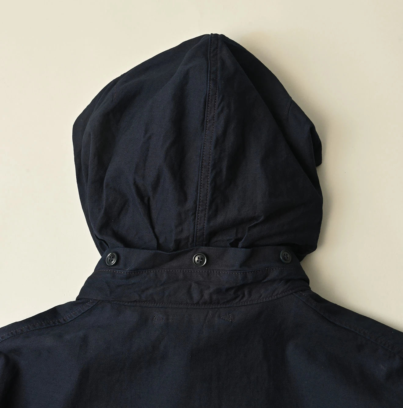 Indigo Thin Back Satin Hooded Dress