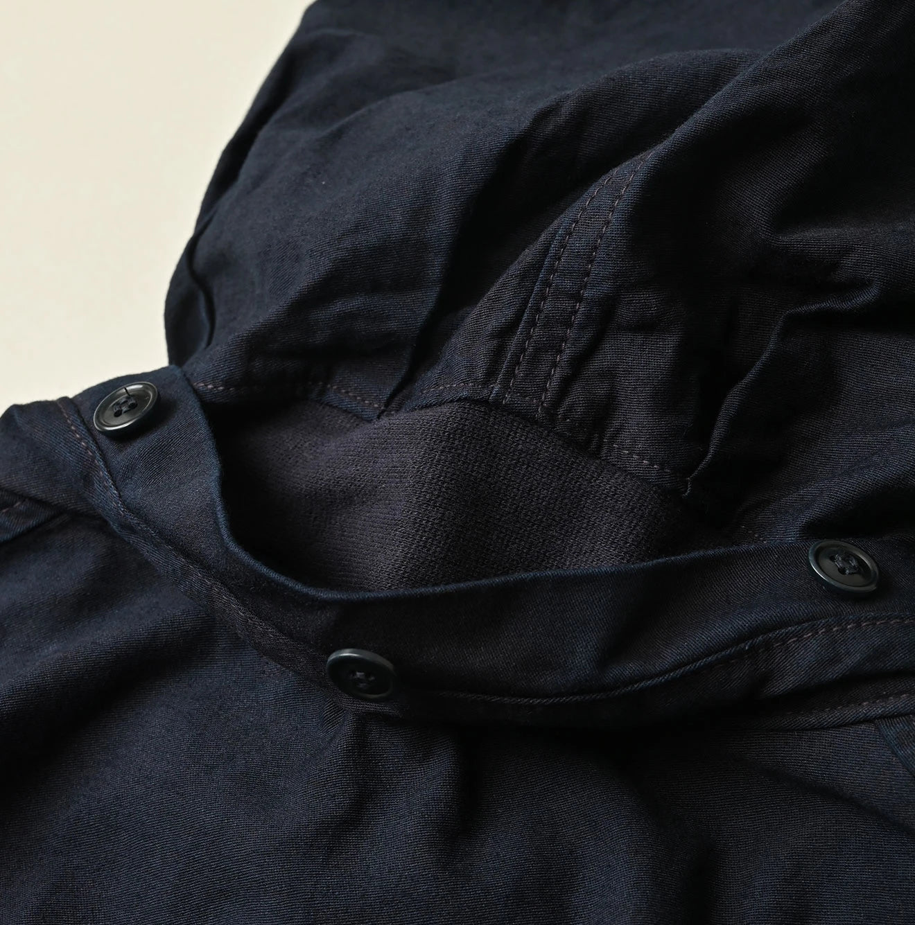 Indigo Thin Back Satin Hooded Dress