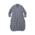 Indigo Fuwa Fuwa Double Woven Easy Dress Check