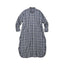 Indigo Fuwa Fuwa Double Woven Easy Dress Check