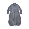 Indigo Fuwa Fuwa Double Woven Easy Dress Check