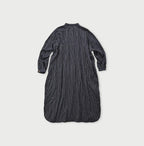 Indigo Fuwa Fuwa Double Woven Easy Dress Back