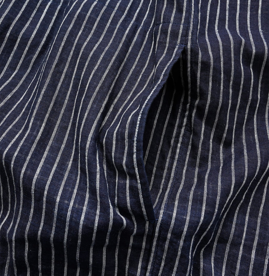 Indigo Fuwa Fuwa Double Woven Easy Dress Detail