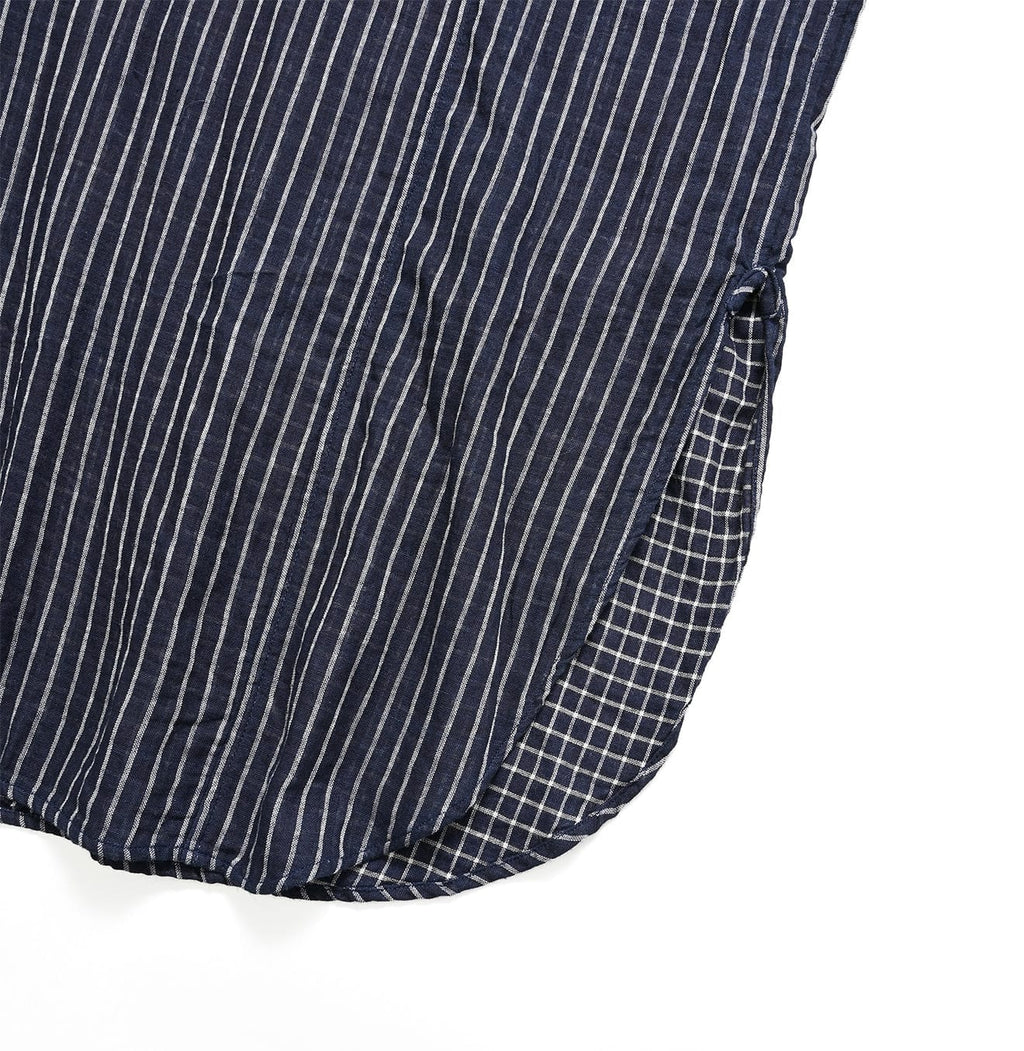 Indigo Fuwa Fuwa Double Woven Easy Dress Detail
