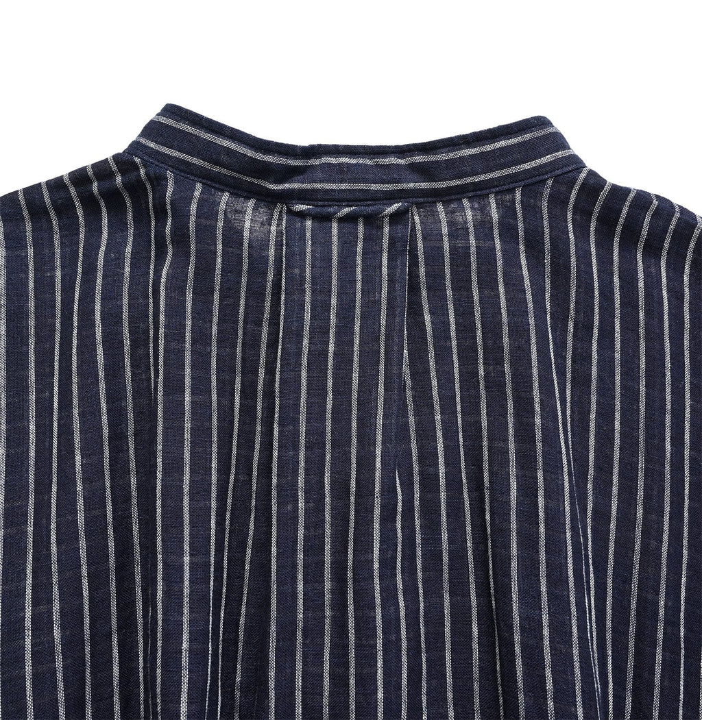 Indigo Fuwa Fuwa Double Woven Easy Dress Detail