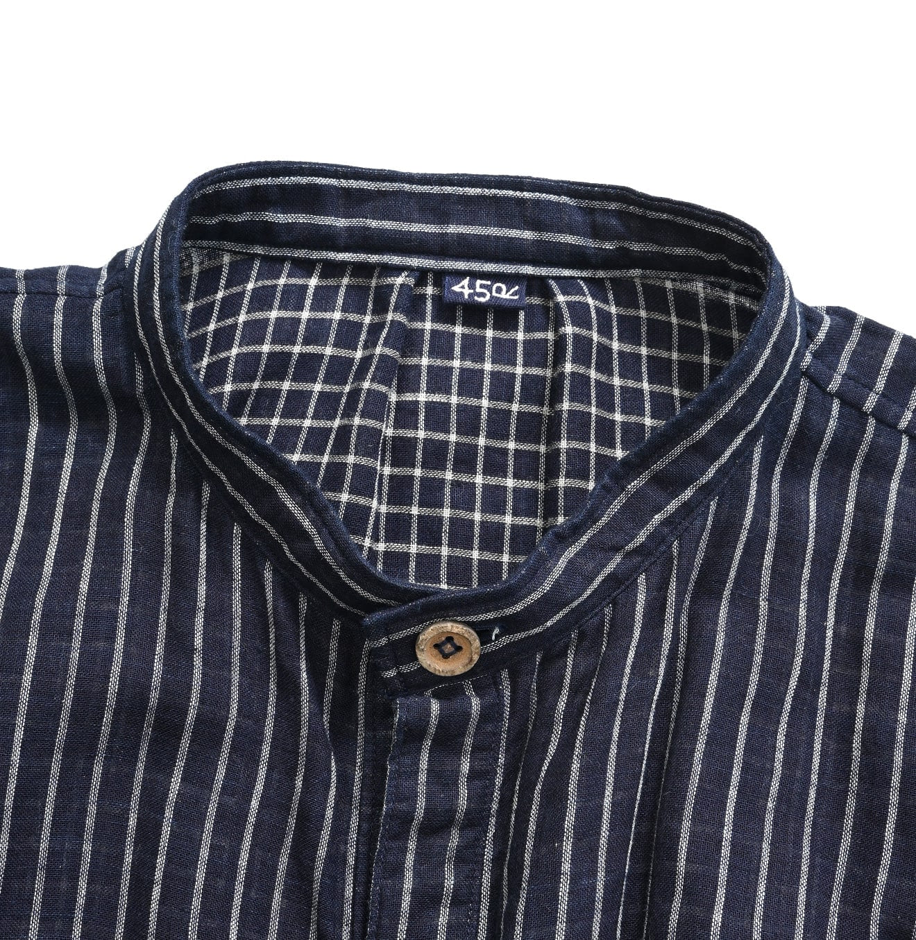 Indigo Fuwa Fuwa Double Woven Easy Dress Detail