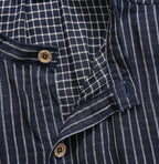 Indigo Fuwa Fuwa Double Woven Easy Dress Detail