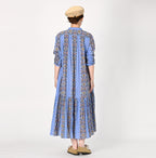 Paisley Dot Stripe Dress Female Model