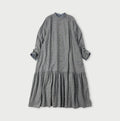 Indigo Fuwafuwa Double Woven Dress Glen Check