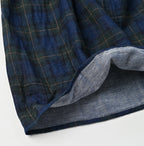 Indigo Fuwafuwa Double Woven Dress Detail