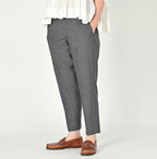 Combed Wool Easy Slacks WOMEN Female Model