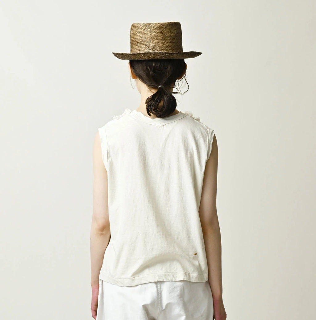 Tenjiku x Feather Khadi Silk Frill Cami