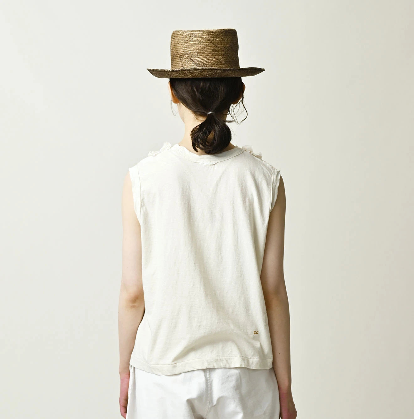 Tenjiku x Feather Khadi Silk Frill Cami
