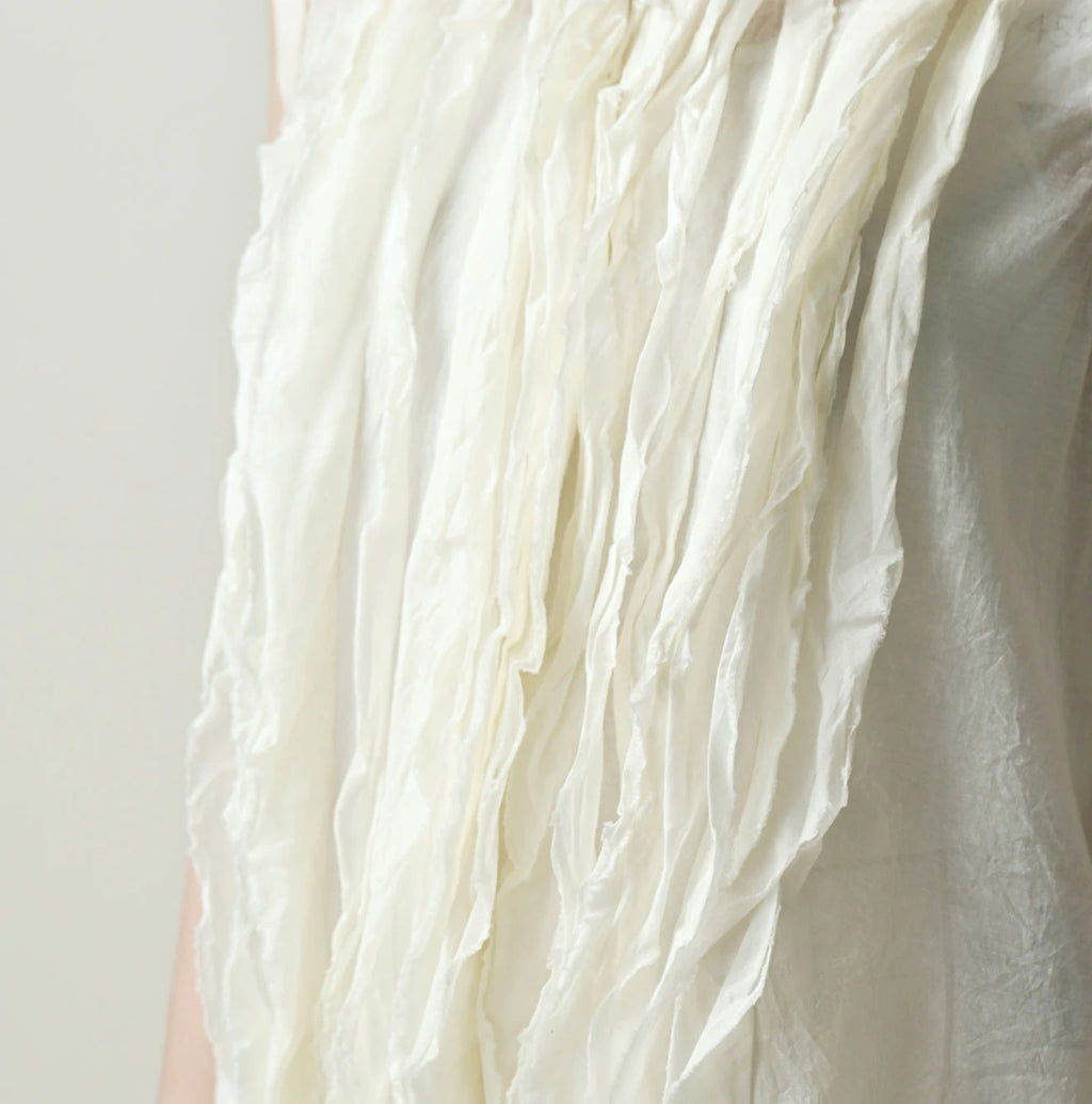 Tenjiku x Feather Khadi Silk Frill Cami