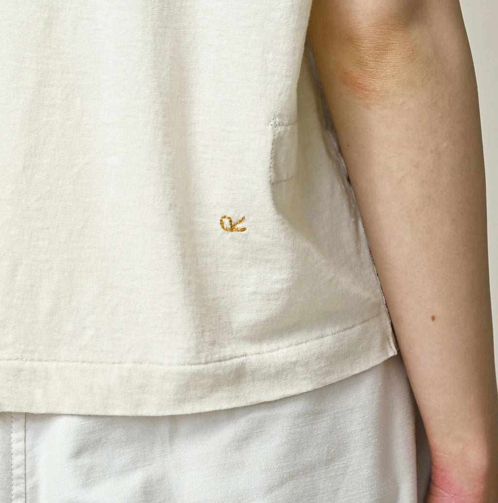 Tenjiku x Feather Khadi Silk Frill Cami