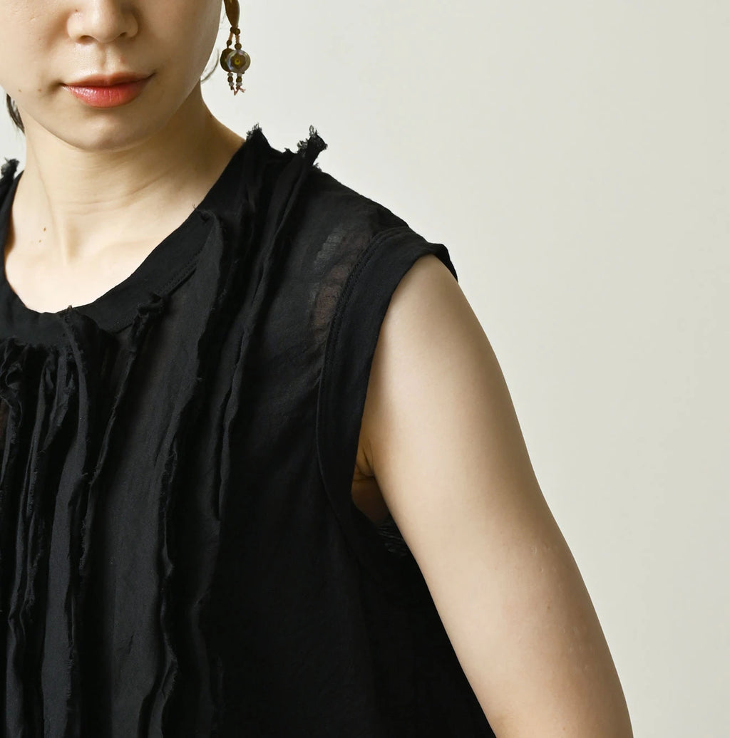 Tenjiku x Feather Khadi Silk Frill Cami
