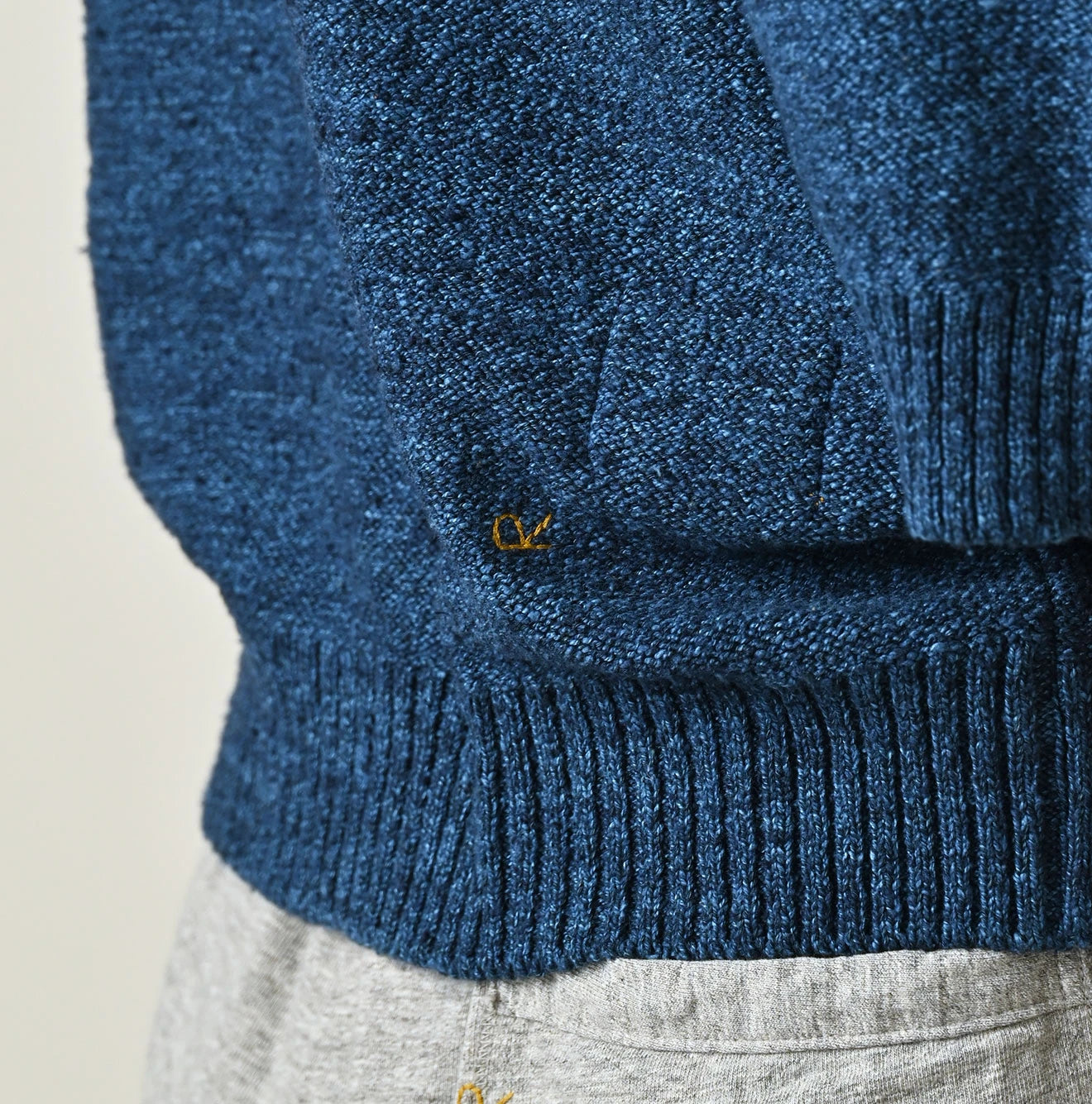 Indigo Pom-pom Flower Bolero
