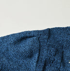 Indigo Pom-pom Flower Bolero