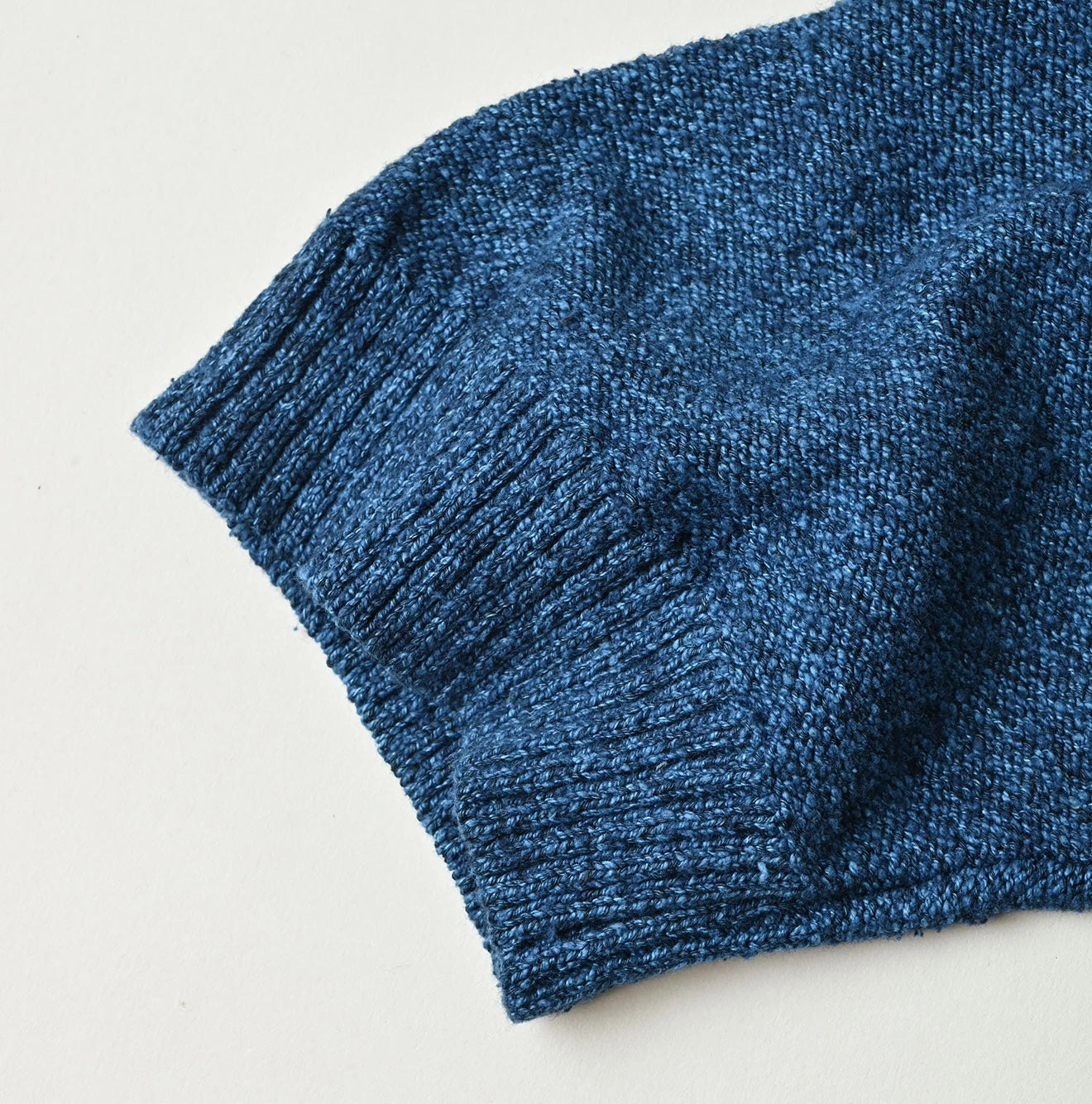 Indigo Pom-pom Flower Bolero
