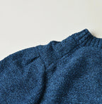 Indigo Pom-pom Flower Bolero
