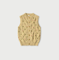 Pom-pom Flower Vest